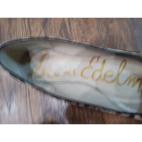 Size 7.5 Sam Edelman Lior Leopard Print Calf Hair Loafer Flats - Picture 4 of 6